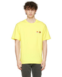 MAISON KITSUNÉ Yellow Line Friends Edition Small Patch T Shirt