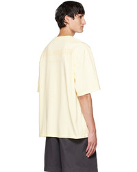 Axel Arigato Yellow Lock Stitch T Shirt