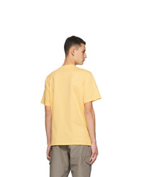 MSGM Yellow Micro Logo T Shirt