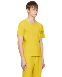 Homme Plissé Issey Miyake Yellow Monthly Color March T Shirt