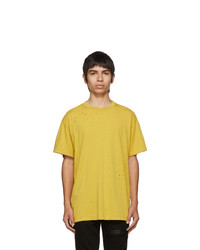 Amiri Yellow Shotgun T Shirt