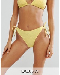 Yellow Crochet Bikini Pant
