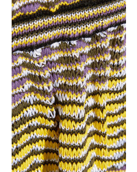 M Missoni Crochet Knit Cotton Blend Dress