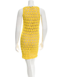 Diane von Furstenberg Crocheted Mini Dress