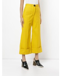 A.W.A.K.E. Cropped Flared Trousers