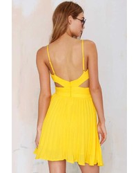Glamorous Favorite Ex Crossover Dress Yellow