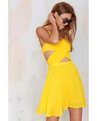 Glamorous Favorite Ex Crossover Dress Yellow