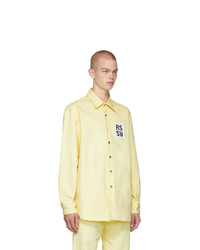 Raf Simons Yellow Denim Slim Fit Shirt