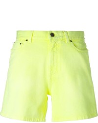 Yellow Denim Shorts