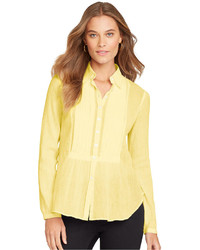 Lauren Ralph Lauren Lauren Jeans Co Long Sleeve Pintuck Shirt