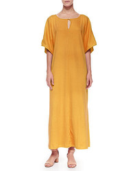 Joan Vass Keyhole Front Long Dolman Dress