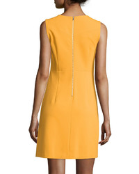 Diane von Furstenberg Sleeveless Carrie A Line Dress Saffron