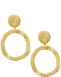 Marco Bicego 18k Hand Engraved Double Circle Drop Earrings