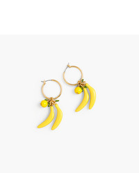 J.Crew Banana Hoop Earrings