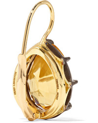 Fred Leighton Collection 18 Karat Gold Sterling Silver And Citrine Earrings