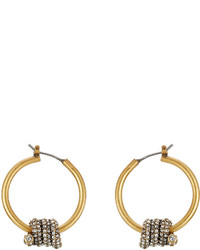 Marc Jacobs Embellished Hoop Earrings