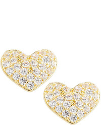 Fragments for Neiman Marcus Fragts Cz Heart Stud Earrings