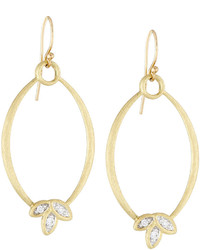 Jude Frances Judefrances Jewelry 18k Diamond Marquise Silhouette Dangle Drop Earrings
