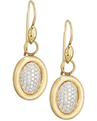Jude Frances Judefrances Jewelry 18k Pave Diamond Oval Earring Charms