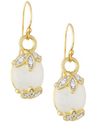 Jude Frances Judefrances Jewelry Sonoma 18k Moonstone Diamond Dangle Drop Earrings