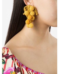 Rosie Assoulin Knit Grape Earrings