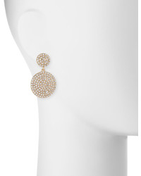 Lydell NYC Pave Disc Drop Earrings
