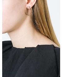 Delfina Delettrez Pearl And Diamond Loop Earrings