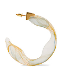 Ejing Zhang Scilla Resin And Gold Plated Hoop Earrings