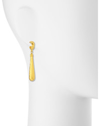 Gurhan Splash Collection 24k Elongated Drop Earrings
