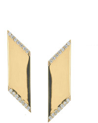 Lana Vanity Expose Angled Earrings With Diamonds