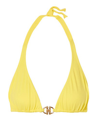 Yellow Embellished Bikini Top