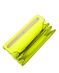 Valentino Small Beaded Va Va Voom Bag In Yellow Fluo