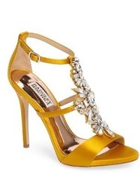 Yellow Embellished Sandals