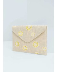 Mango Outlet Embroidered Envelope Bag