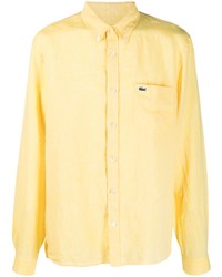 Yellow Embroidered Dress Shirt