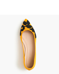 J.Crew Embroidered Pointed Toe Flats