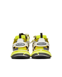 Balenciaga Yellow And Grey Track Runner Sneakers
