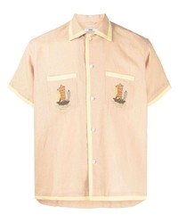 Bode Boat Embroidered Shirt