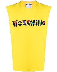 Moschino Embroidered Logo Tank Top
