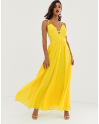 ASOS DESIGN Maxi Dress With Cami S And Cut Out Detail