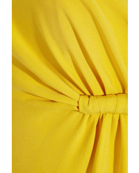 Derek Lam Twist Front Silk Crepe Gown