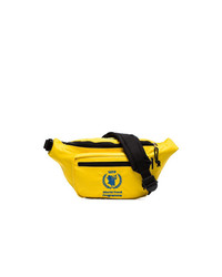 Balenciaga Yellow And Black Wfp Embroidered Cross Body Bag