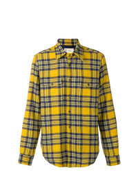 Yellow Flannel Shirt Jacket