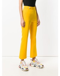 MSGM Cropped Bootleg Trousers