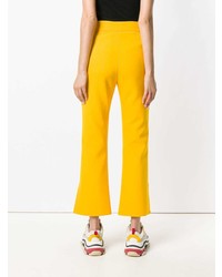MSGM Cropped Bootleg Trousers