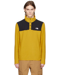 The North Face Yellow Black Glacier Snap Sweatshirt