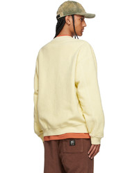 Brain Dead Yellow Reverse Fleece Sweatshirt