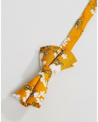 Asos Bow Tie In Floral Design