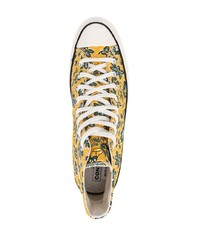 Converse Floral Print High Top Sneakers