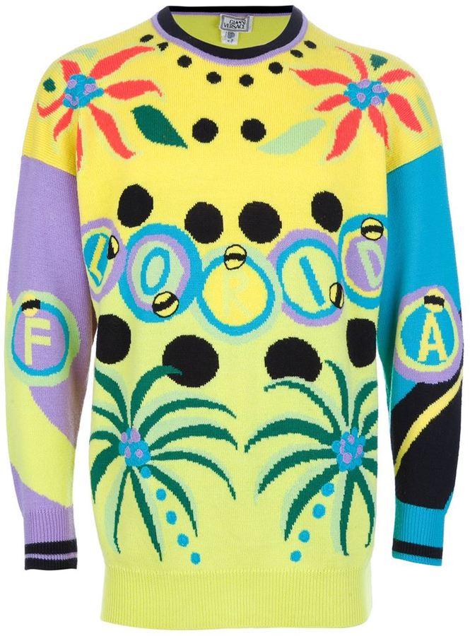 Versace Vintage Florida Sweater, $628 | farfetch.com | Lookastic